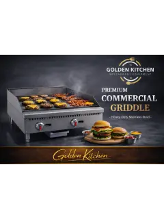 جريل كروم 61سم نظام امريكي - Industrial Gas Griddle