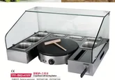 Crepe marker with serving station