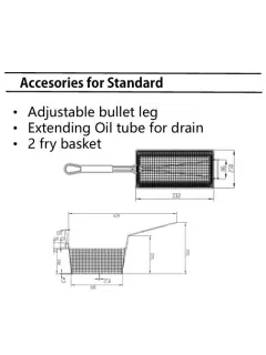 مقلى غاز دبل نظام امريكي 18+18 لتر